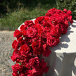 US Seller/ Burgundy Red Rose Wedding Arch, Artificial Floral Table Arrangement, Garland, Flower Row Decoration  Wedding Table Center Piece
