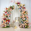 US Seller-Wildflower-Inspired Spring and Summer Wedding Arch Décor.Wedding Archway Artificial  Rose  Archway,Flower Row Arrrangement