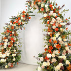 US Seller – Fall Wedding Arch Flowers, Rustic Pastoral Floral Arrangement for Ceremony, Columns & Party Backdrop Décor