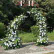 US Seller | Wedding Archway with Spring Flowers | Rustic Boho Wedding Backdrop | Ceremony Floral Arch | Party Decoration（6Ft+7Ft）