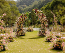 US Seller-Wildflower-Inspired Spring and Summer Wedding Arch Décor.Wedding Archway Artificial  Rose  Archway,Flower Row Arrrangement