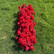 US Seller/ Burgundy Red Rose Wedding Arch, Artificial Floral Table Arrangement, Garland, Flower Row Decoration  Wedding Table Center Piece