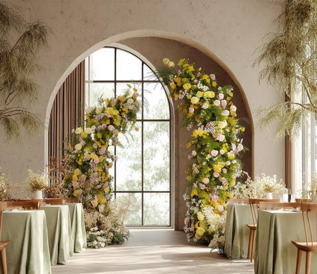 Spring Wedding Flower Arch: DIY Floral Arrangement for Backdrop