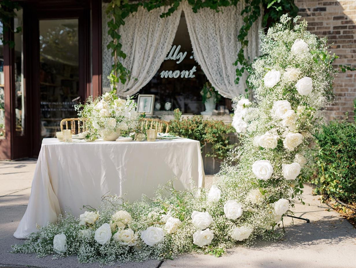 Ships from USA/Baby’s Breath Garland, Wedding Arch Décor, Table Flower Runner, Centerpiece Garland, Floral Row for Wedding Aisle