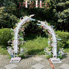 Wildflower-Inspired Spring and Summer Wedding Arch Décor.Wedding Archway Artificial Rose Archway,Flower Row Arrrangement