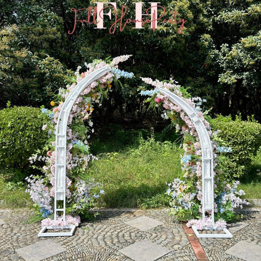 Pastel Spring Floral Wedding Arch Decor