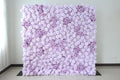 50% Off | Ships from Houston/8x8ft Romantic Lilac Purple Flower Wall,Rolling Curtain Backdrop, Artificial Fabric Flower Wall for Weddings