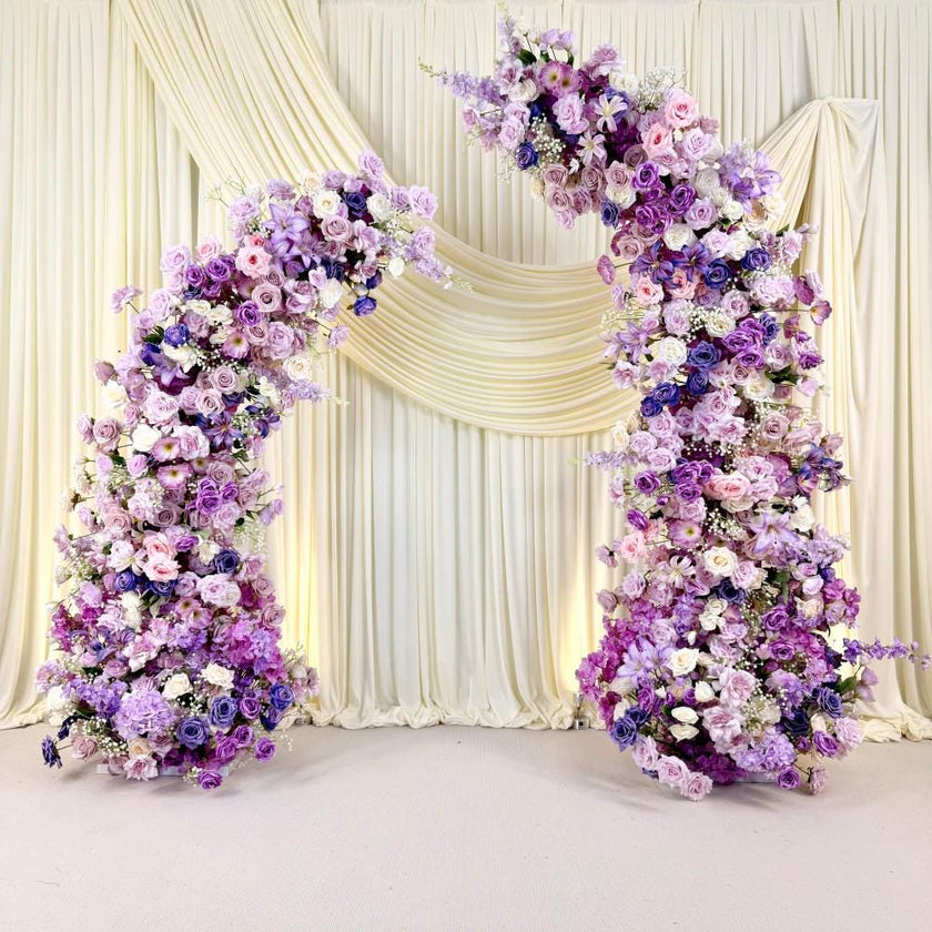 Lavender Purple Rose Wedding Arch