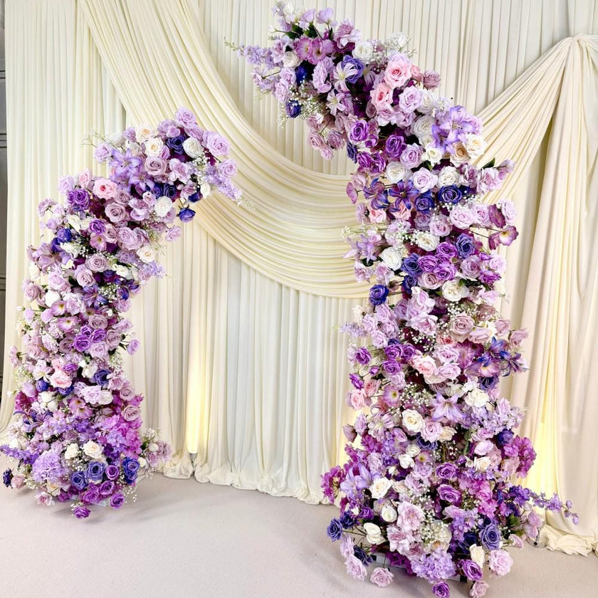 Lavender Purple Rose Wedding Arch
