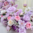 Soft Pink Purple Floral Table Cascade