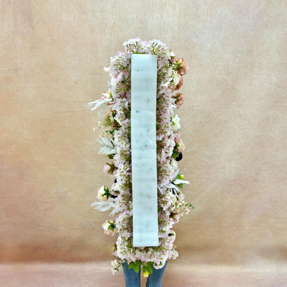 Ships from USA /Blush Pink Rose & Wildflower Garland: Wedding Table Centerpiece