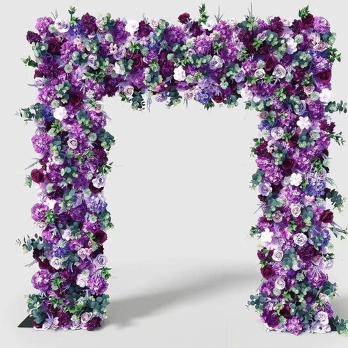 50% Off | Ships from Houston/H8.53 xW8Ft Rollable Artificial White Rose Arch Wedding Decoration, Flower Arch Wedding,Backdrop Flower Archway