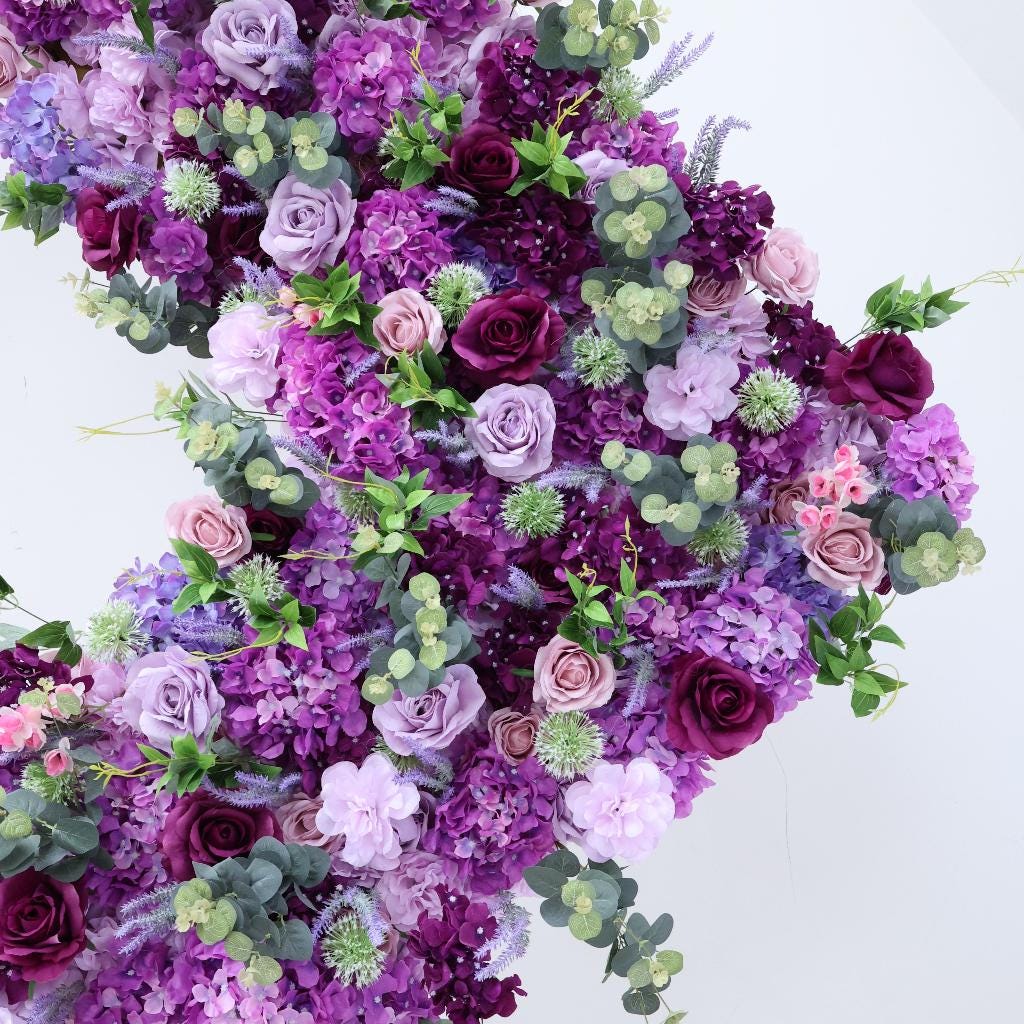 50% Off | Ships from Houston/H8.53 xW8Ft Rollable Artificial White Rose Arch Wedding Decoration, Flower Arch Wedding,Backdrop Flower Archway