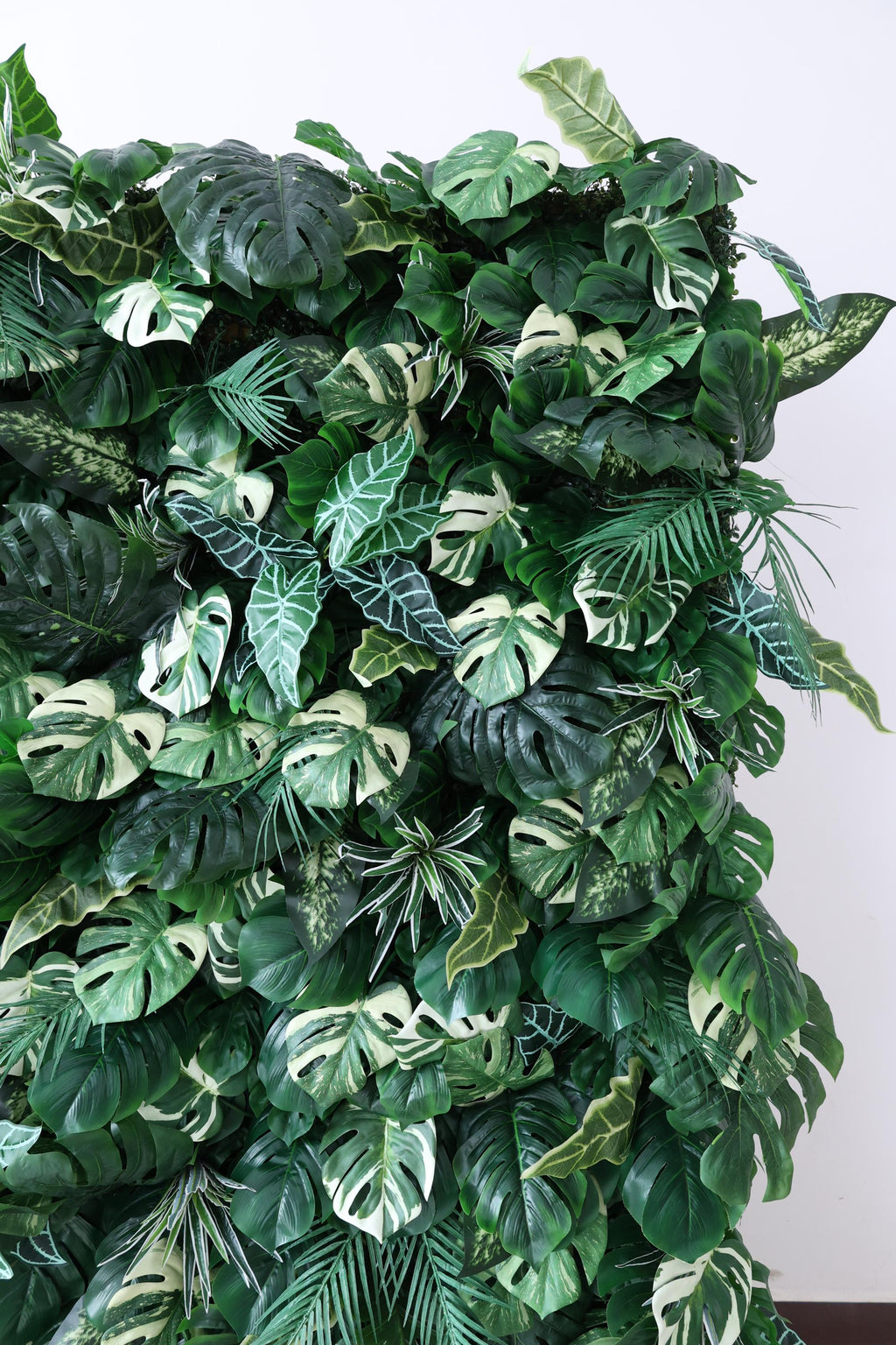 30% OFF |Ships from Houston-Lush Green Leaves  5D Flower Wall -   Roll-Up Curtain Style Fabric Flower Wall for Wedding Party Photo Backdrop.