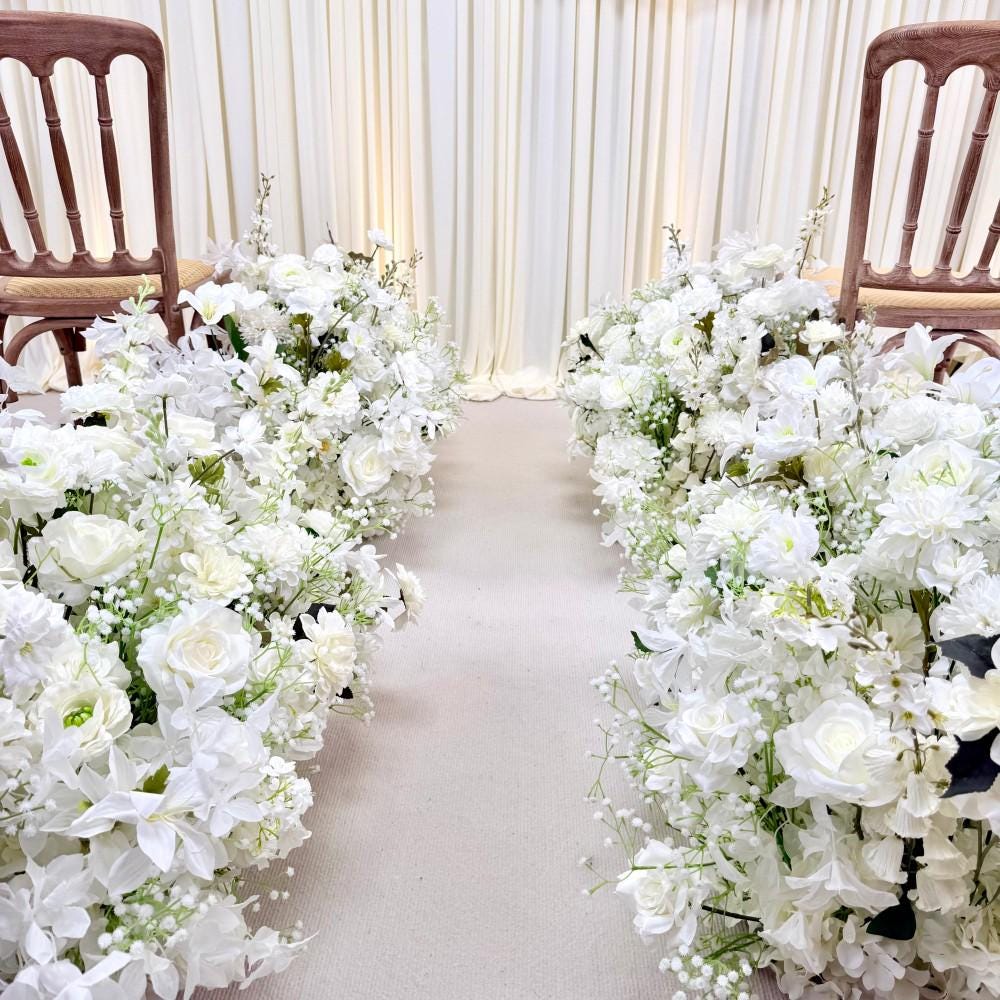 Ships from Houston | 2pcs Wedding Aisle Flowers | Aisle Decor, Arch Decoration, Ceremony Floral Arrangements