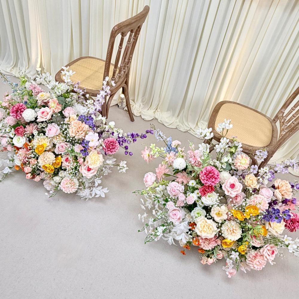 Ships from Houston | 2pcs Wedding Aisle Flowers | Aisle Decor, Arch Decoration, Ceremony Floral Arrangements