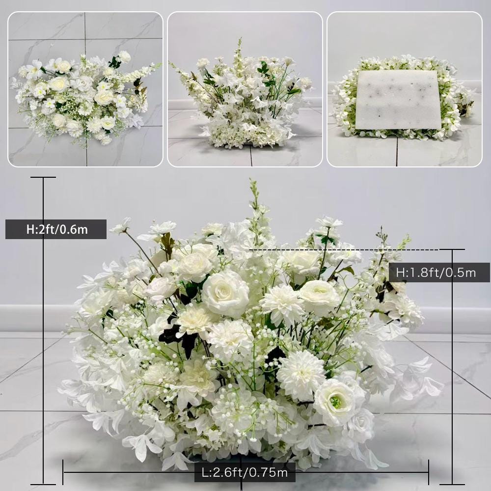 Ships from Houston | 2pcs Wedding Aisle Flowers | Aisle Decor, Arch Decoration, Ceremony Floral Arrangements
