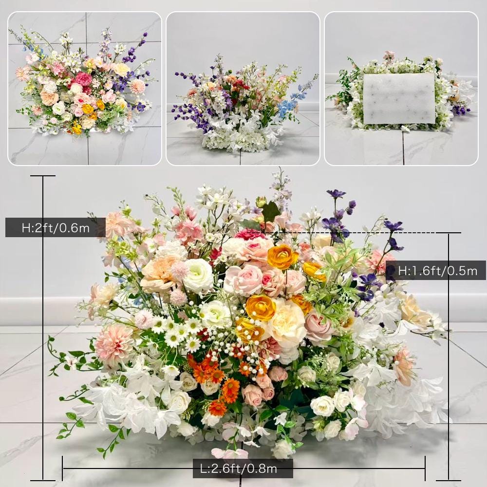 Ships from Houston | 2pcs Wedding Aisle Flowers | Aisle Decor, Arch Decoration, Ceremony Floral Arrangements