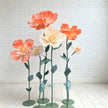 Giant Iceland Poppy Flowers, Oversized Paper Flowers, Silk Floral Decor, Boutique Window Display, Event Decoration（6  Flowers）