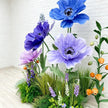 Giant Wildflower Garden Decor, 9 Oversized Garden Flowers with Ground Plants, Luxury Event Floral Display, Mall Decor