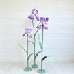 Giant EVA Purple Iris Flowers, Waterproof Oversized Floral Decor, Luxury Mall Display, Boutique Window Decor, Event Decoration（3 Flowers）