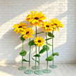 Waterproof EVA Giant Sunflower Display, Oversized 6 Sunflower Set for Luxury Boutique, Shopping Mall, Hotel Lobby,Wedding,Event Window Decor