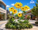 Waterproof EVA Giant Sunflower Display, Oversized 6 Sunflower Set for Luxury Boutique, Shopping Mall, Hotel Lobby,Wedding,Event Window Decor