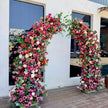 Ships from Houston / 7.2Ft Wedding Arch Retro Style Artificial Flowers –Rustic Floral Row Arrangement for Wedding Pillars, Party Home Décor