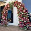 Ships from Houston / 7.2Ft Wedding Arch Retro Style Artificial Flowers –Rustic Floral Row Arrangement for Wedding Pillars, Party Home Décor
