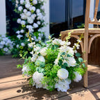 Ships from USA 7.2Ft Wedding Archway with Spring Flowers | Rustic Boho Wedding Backdrop | Ceremony Floral Arch | Party Decoration