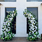 Ships from USA 7.2Ft Wedding Archway with Spring Flowers | Rustic Boho Wedding Backdrop | Ceremony Floral Arch | Party Decoration