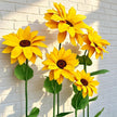 Waterproof EVA Giant Sunflower Display, Oversized 6 Sunflower Set for Luxury Boutique, Shopping Mall, Hotel Lobby,Wedding,Event Window Decor