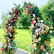 Ships from USA- 7.2FT Wildflower-Inspired Spring and Summer Wedding Arch Décor.Wedding Archway Artificial  Rose  Archway,Flower Arrrangement