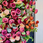 7.2Ft Wedding Arch Retro Style Artificial Flowers –Rustic Floral Row Arrangement for Wedding Pillars, Party Home Décor