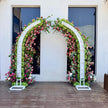 Ships from Houston / 7.2Ft Wedding Arch Retro Style Artificial Flowers –Rustic Floral Row Arrangement for Wedding Pillars, Party Home Décor