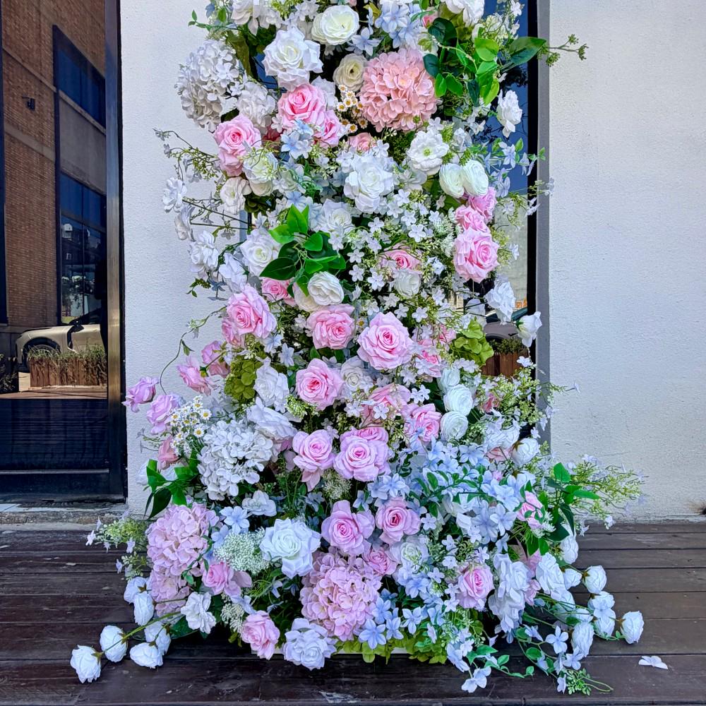 7.2ft Wildflower-Inspired Spring and Summer Wedding Arch Décor.Wedding Archway Artificial Rose  Archway,Flower Row Arrrangement