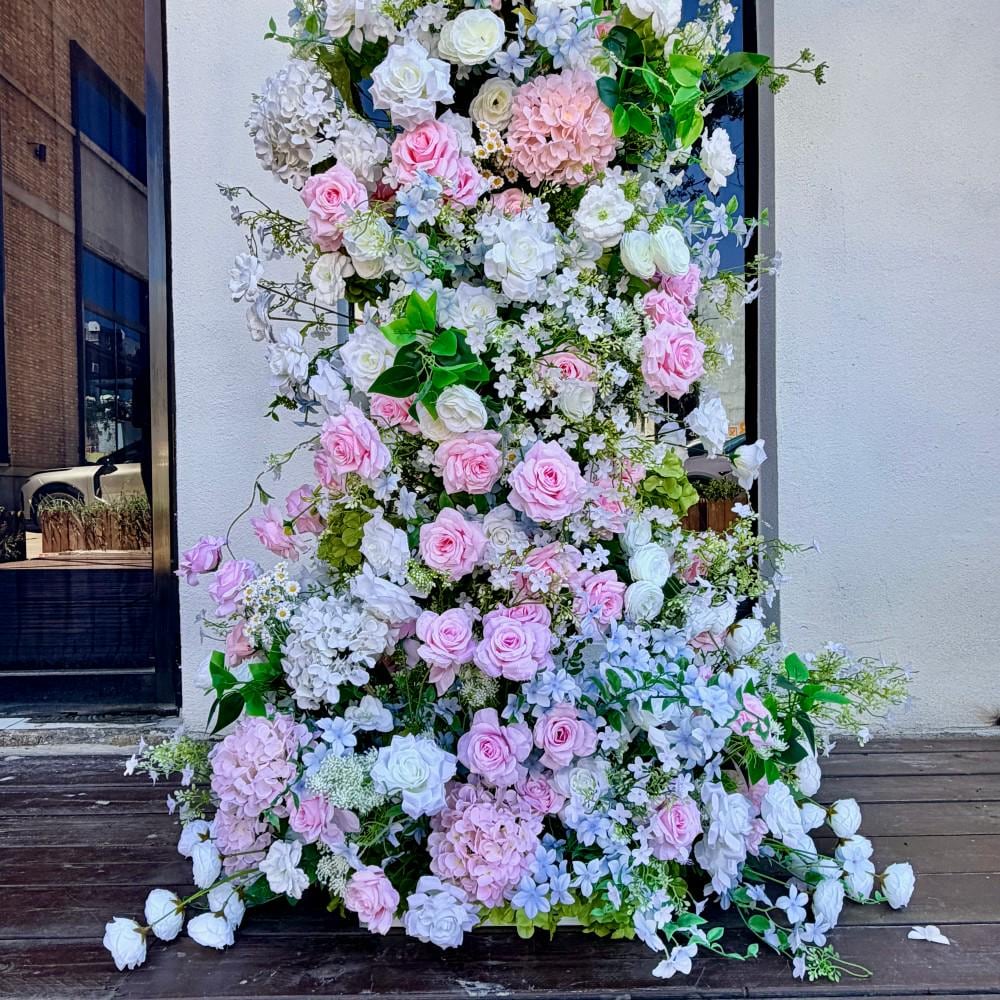 7.2ft Wildflower-Inspired Spring and Summer Wedding Arch Décor.Wedding Archway Artificial Rose  Archway,Flower Row Arrrangement