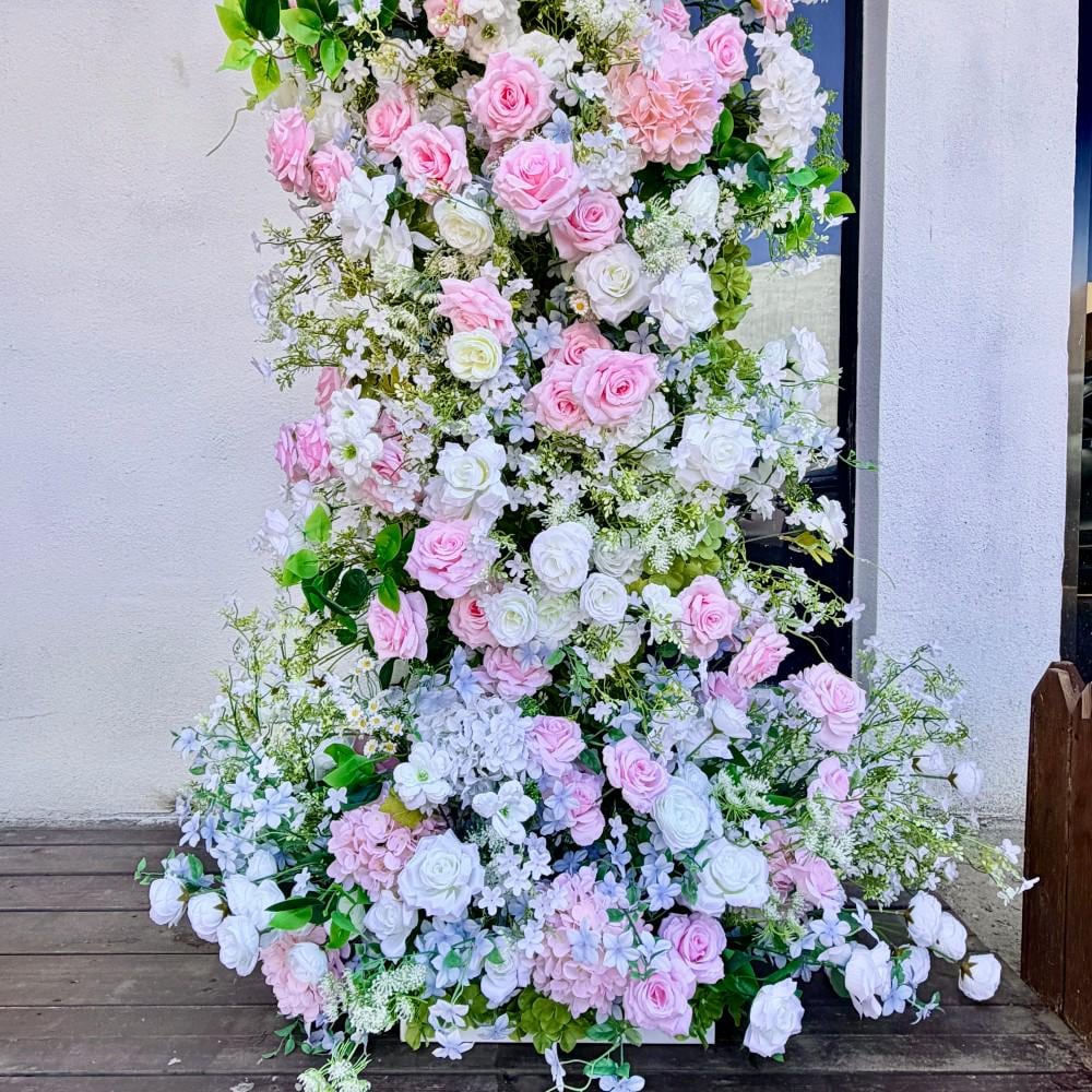 7.2ft Wildflower-Inspired Spring and Summer Wedding Arch Décor.Wedding Archway Artificial Rose  Archway,Flower Row Arrrangement