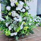 Ships from USA 7.2Ft Wedding Archway with Spring Flowers | Rustic Boho Wedding Backdrop | Ceremony Floral Arch | Party Decoration