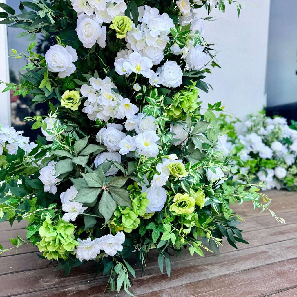 Ships from USA 7.2Ft Wedding Archway with Spring Flowers | Rustic Boho Wedding Backdrop | Ceremony Floral Arch | Party Decoration