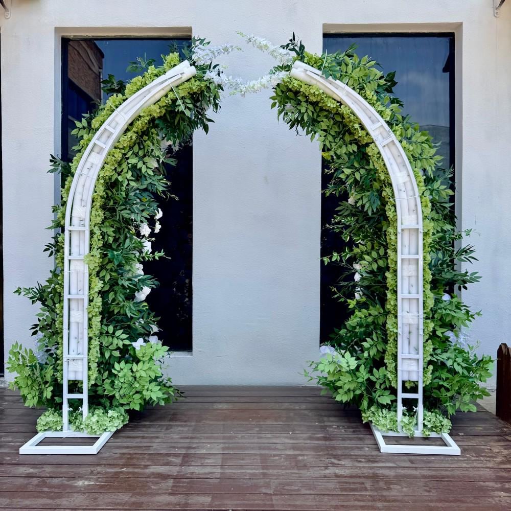 Ships from USA ---7.2Ft Wedding Archway with Spring Flowers | Rustic Boho Wedding Backdrop | Ceremony Floral Arch | Party Decoration