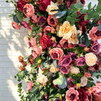 Wedding Arch Retro Style Artificial Flowers –Rustic Floral Row Arrangement for Wedding Pillars