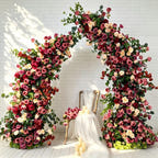 7.2ft retro style wedding arch flowers for wedding pillars and event decor