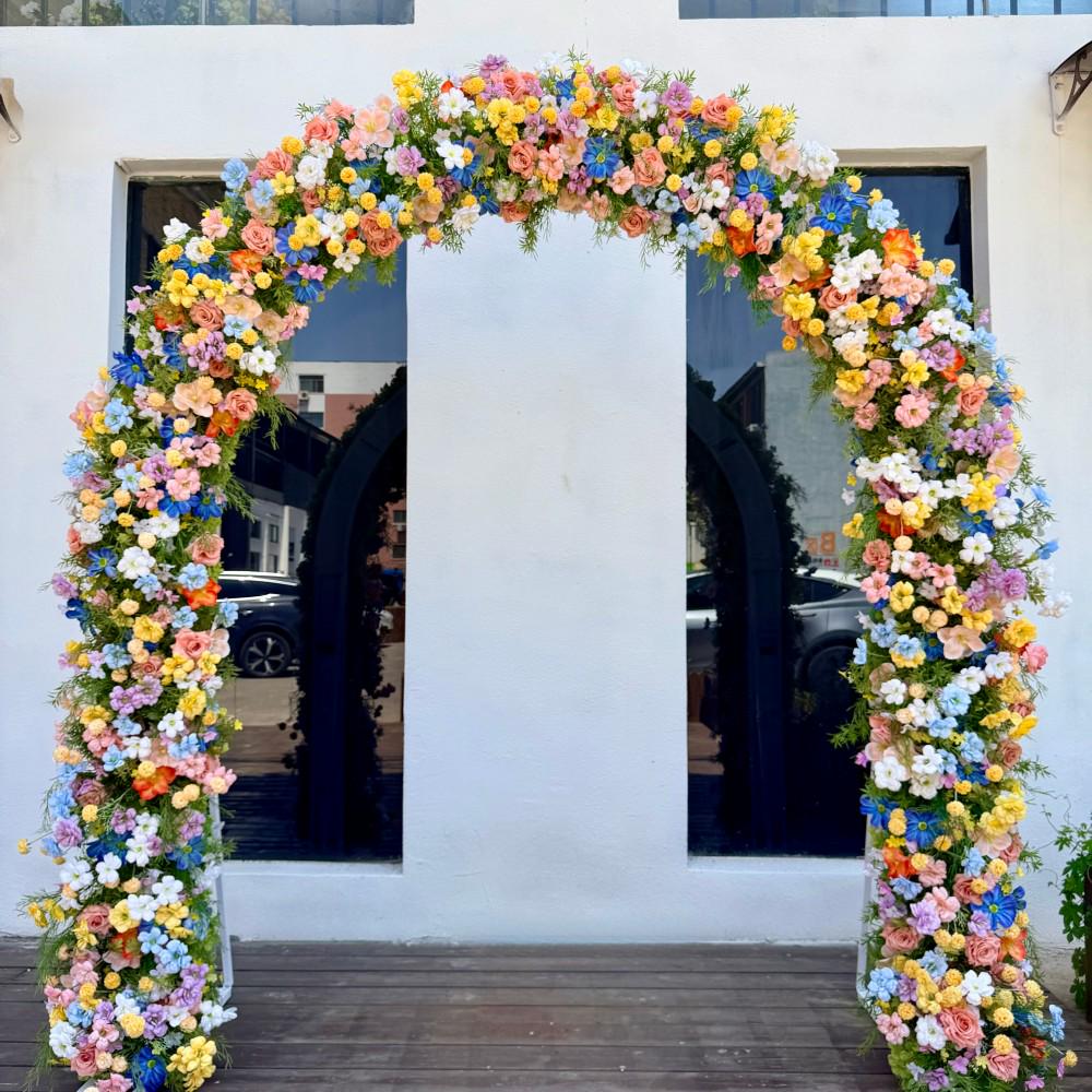 7.5FT---Wildflower Waterfall Flower Garland, Cascading Wedding Table Flowers, Sweetheart Table Decor, Wedding Reception Decor