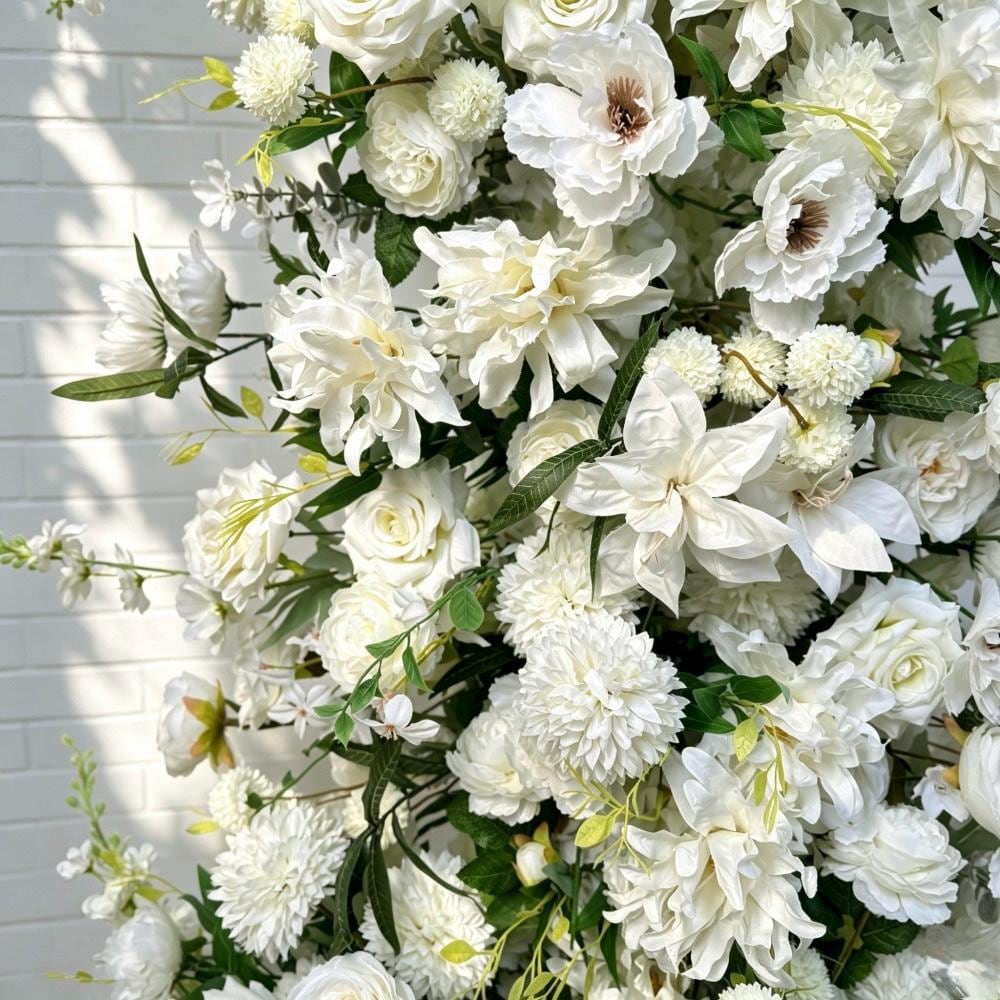 50% Off |Ships from Houston/Wedding Archway Artificial Ivory Rose  Archway,Flower Row Arrrangement Marriage Wedding