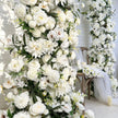50% Off |Ships from Houston/Wedding Archway Artificial Ivory Rose  Archway,Flower Row Arrrangement Marriage Wedding