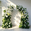 Ships from USA---7.2Ft Forest-Inspired Bull Horn Wedding Arch Flowers, Artificial Floral Row Arrangement for Event Backdrop Decoration