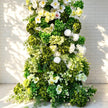 Ships from USA---7.2Ft Forest-Inspired Bull Horn Wedding Arch Flowers, Artificial Floral Row Arrangement for Event Backdrop Decoration