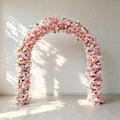 Ships from USA/8.2+7.8FT Blush Pink Rose Wedding Arch Flowers, Artificial Floral Runner, Table Centerpiece & Flower Row Décor for Parties