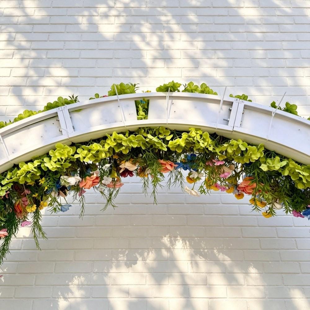 Ships from Houston--- Wildflower-Inspired Spring Wedding Flowers, Artificial Floral Table Runner, Rustic Flower Row Décor for Wedding Aisle